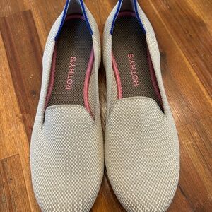 NWOT Rothy's linen double stitch size 8